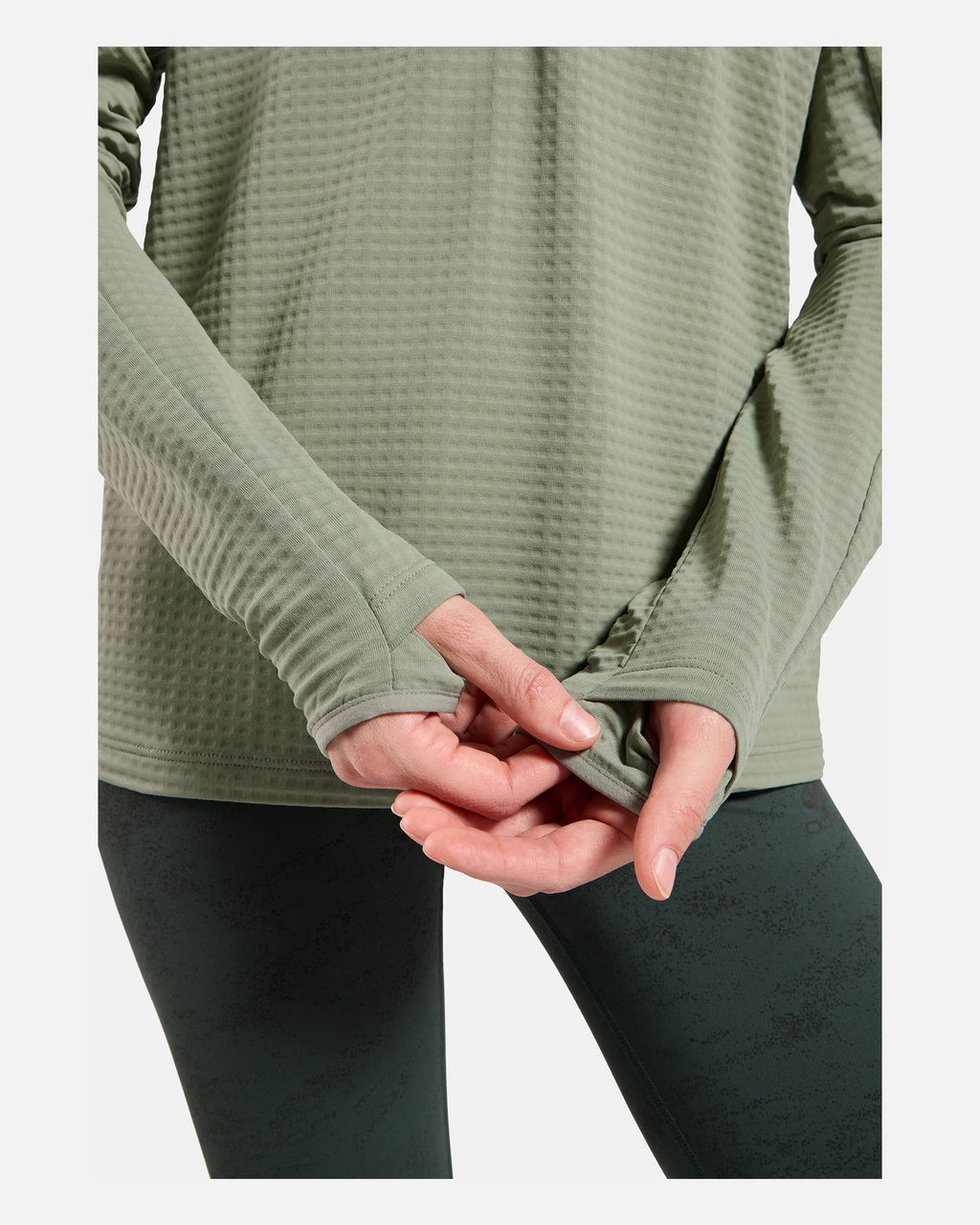 Odlo Essential Thermal Mid Layer 1/2 Zip, Shadow, WOMEN - Snö&Tö