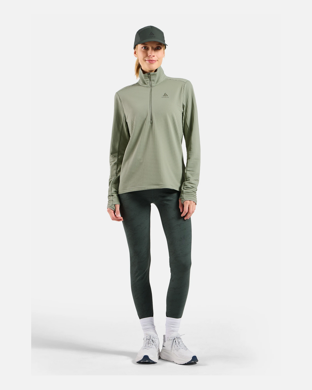Odlo Essential Thermal Mid Layer 1/2 Zip, Shadow, WOMEN - Snö&Tö