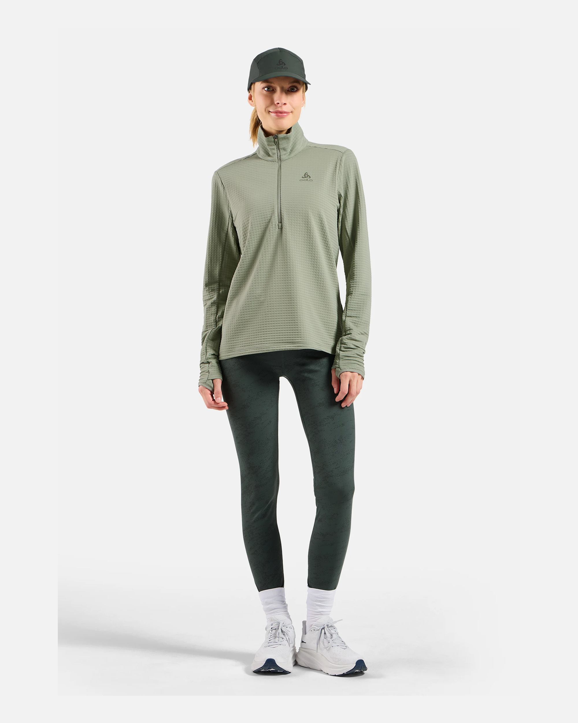 Odlo Essential Thermal Mid Layer 1/2 Zip, Shadow, WOMEN - Snö&Tö