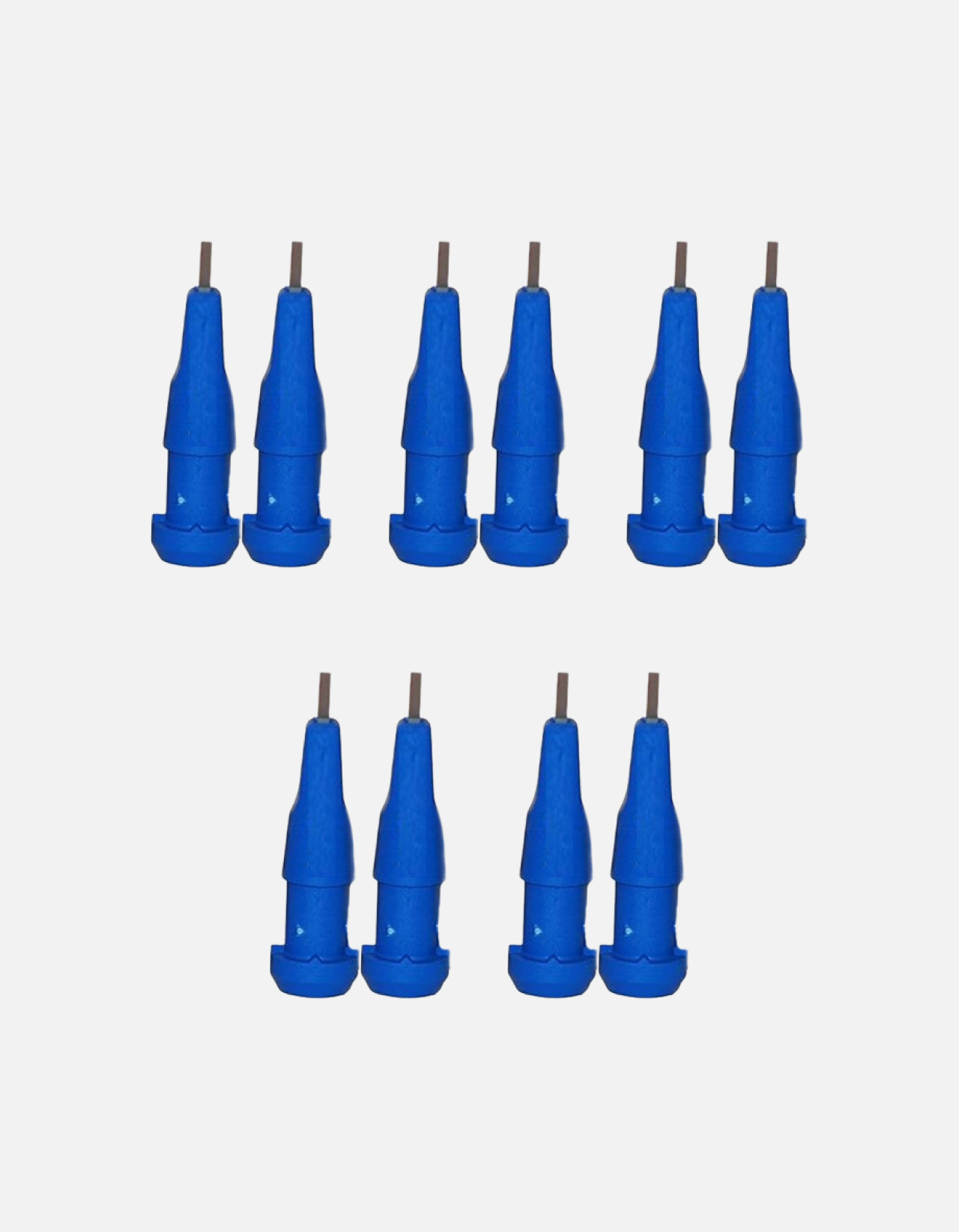 5-pack, Rex Rullskidspetsar, 10,5mm Blå - Snö&Tö