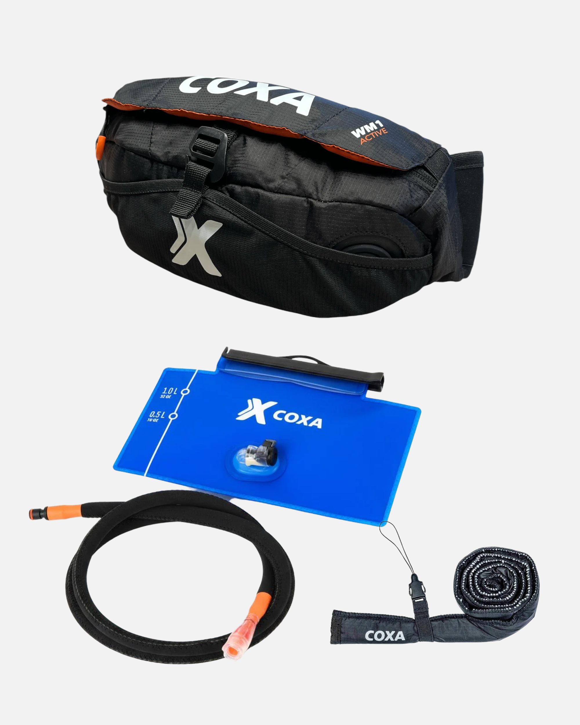 COXA WM1 Active med 1,2 liters blåsa, isolerad slang med race munstycke och Isolerande slangskydd - Snö&Tö