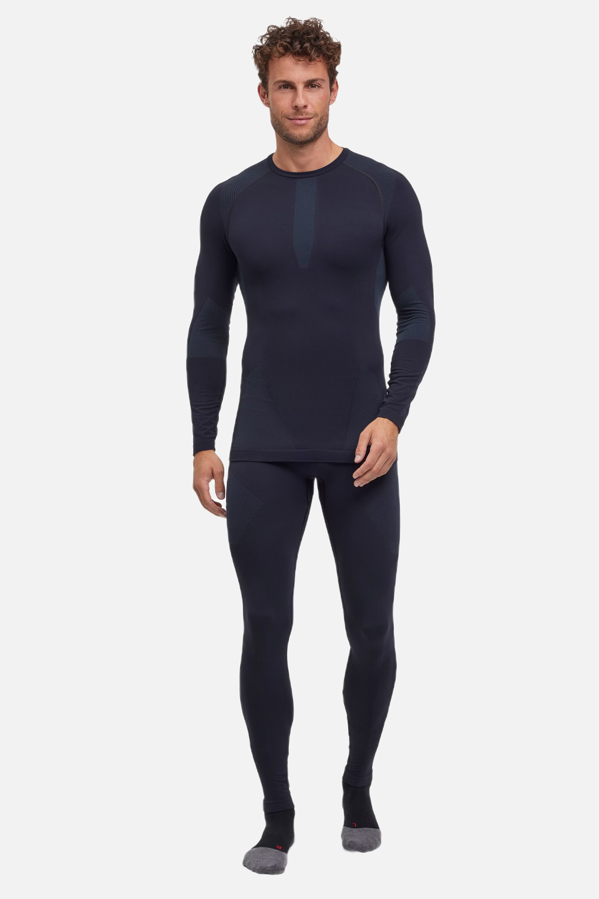 FALKE Men Long-sleeve shirt Warm - Black - Snö&Tö