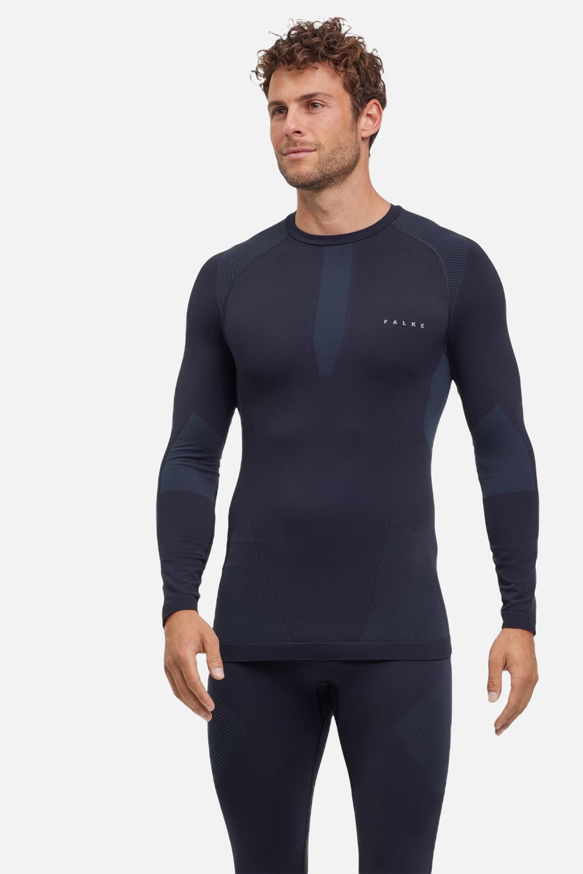 FALKE Men Long-sleeve shirt Warm - Black - Snö&Tö