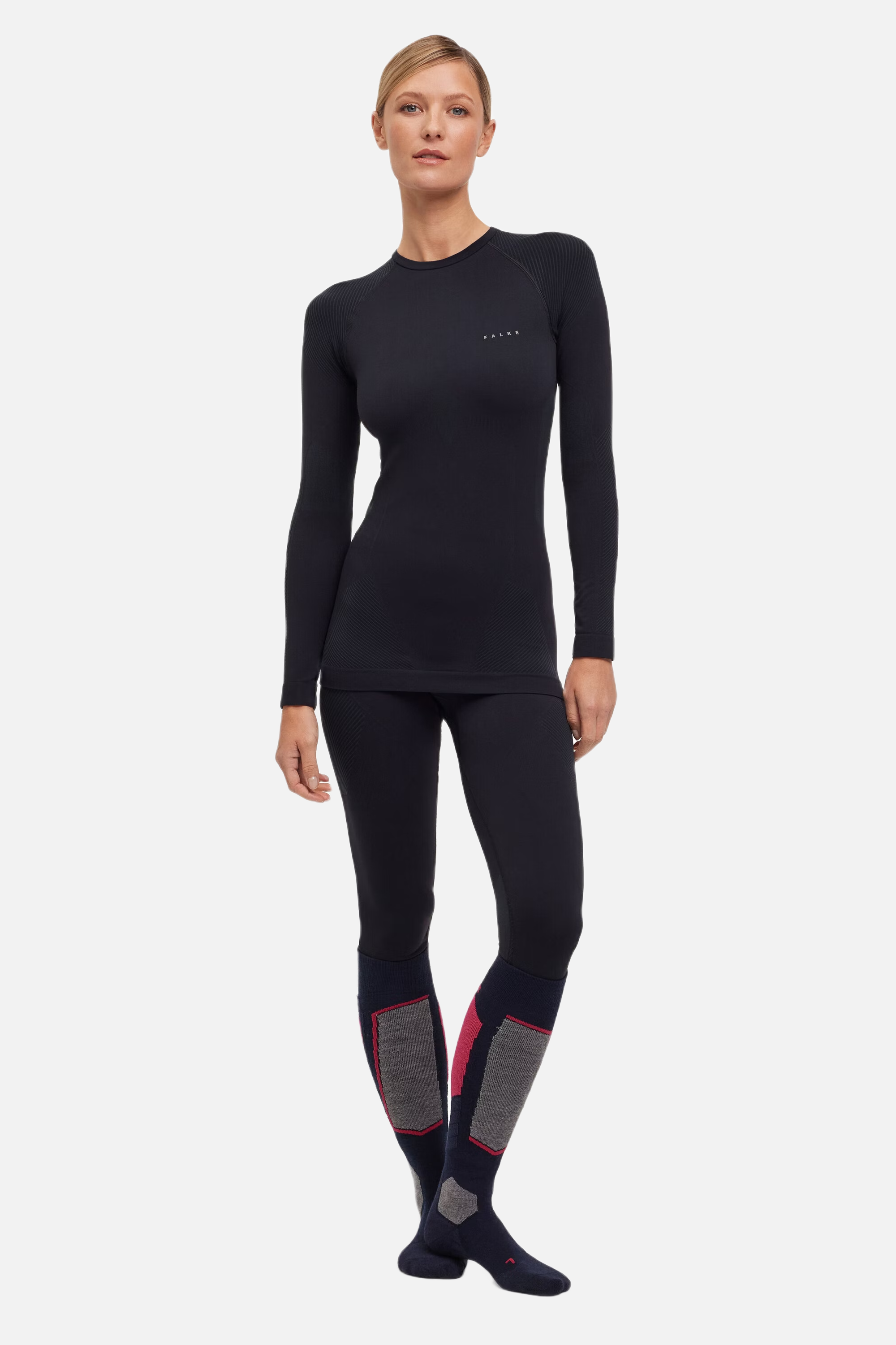 FALKE Women Long-sleeve shirt Warm - Black - Snö&Tö