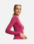 FALKE Women long sleeve Shirt Warm - Radiant Orchid - Snö&Tö