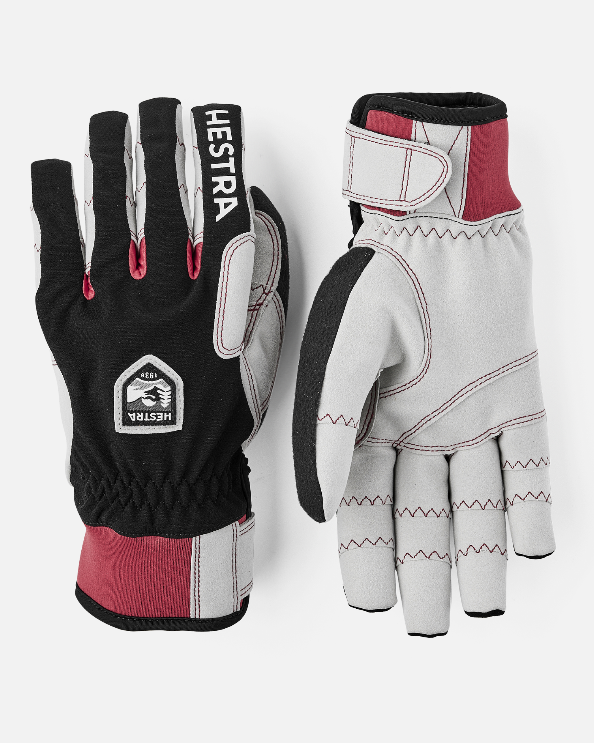 HESTRA Ergo Grip XC Race - 5 finger, Black