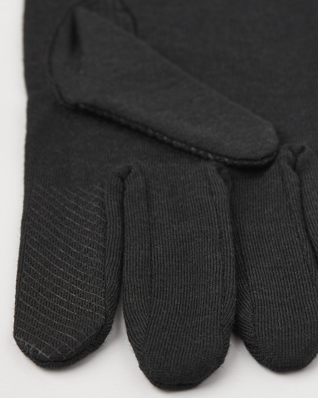 HESTRA Merino Wool Liner Long - 5 finger, Black