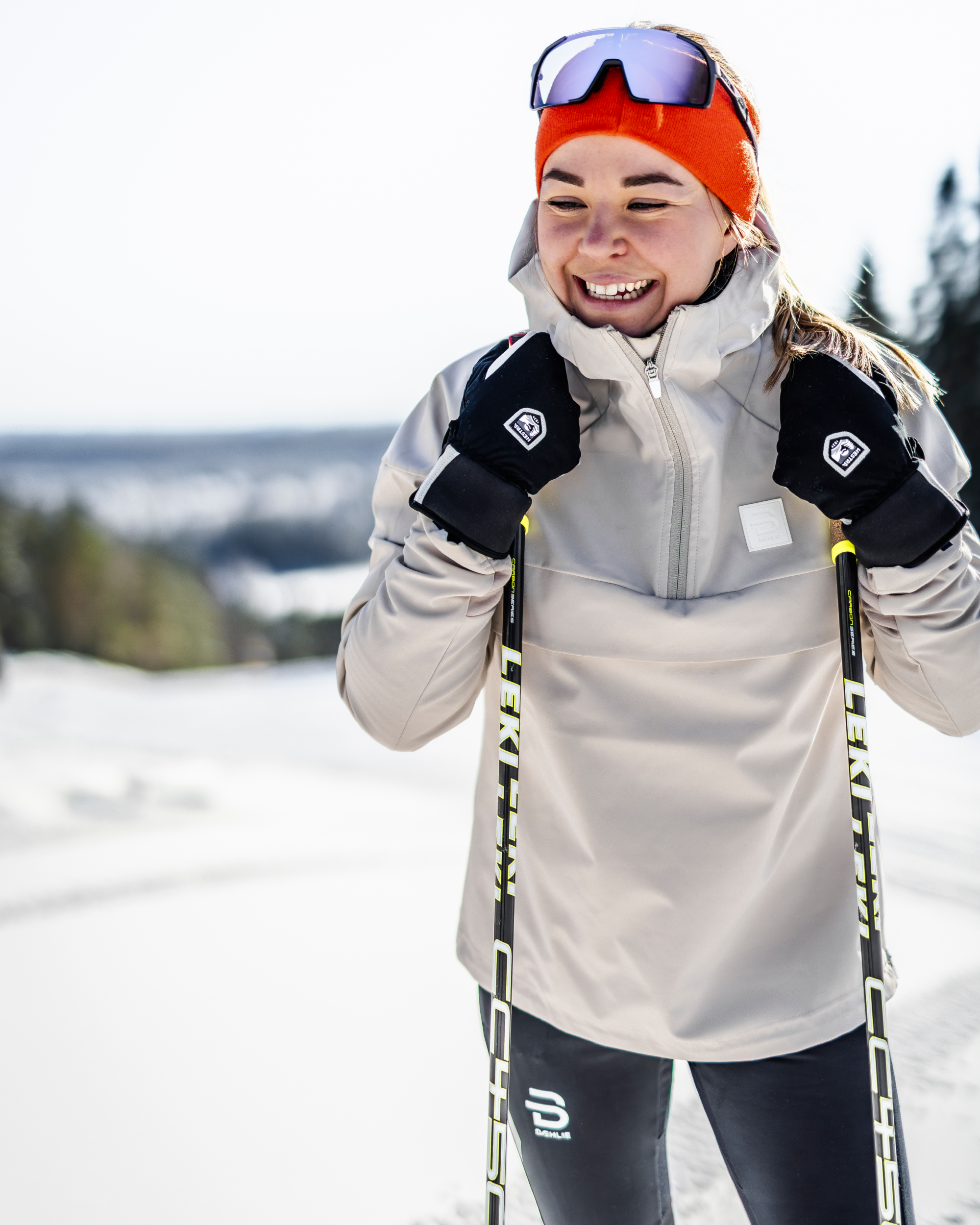 HESTRA Wool Terry Windbreaker Mitt, Black