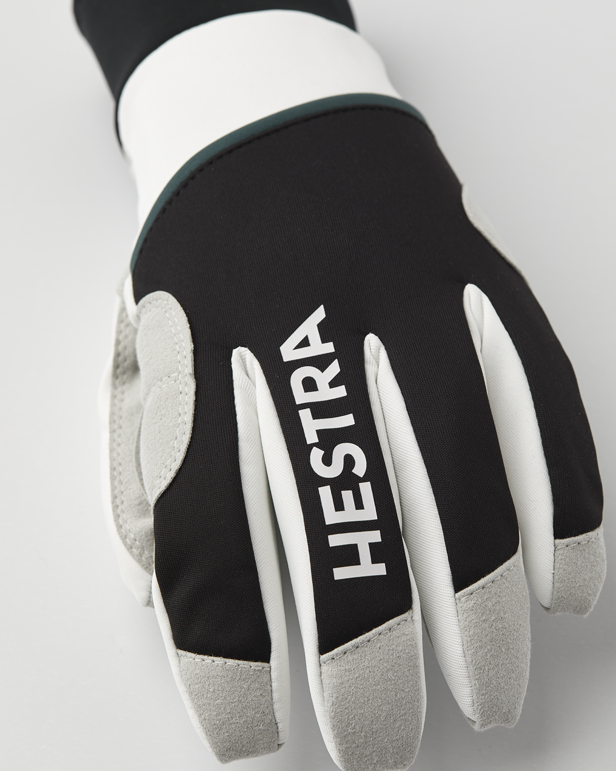 HESTRA Comfort Tracker - 5 finger, Black/Ivory