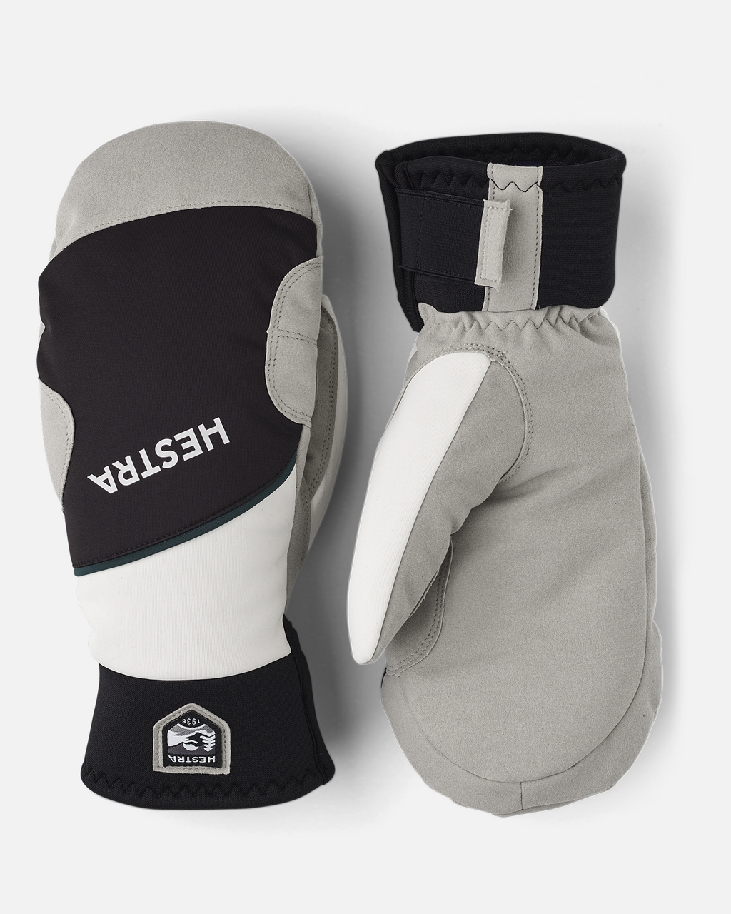 HESTRA Comfort Tracker - Mitt, Black/Ivory