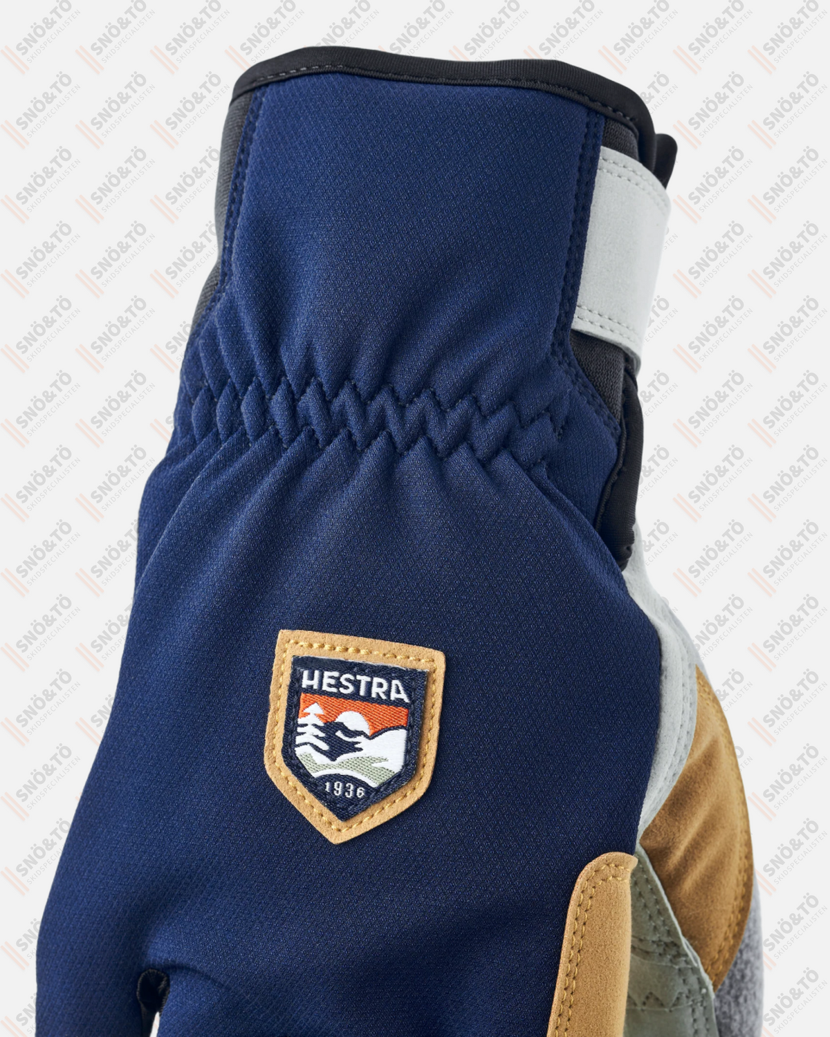 HESTRA Ergo Grip Wool Touring - 5 finger, Navy/Light grey - Snö&Tö