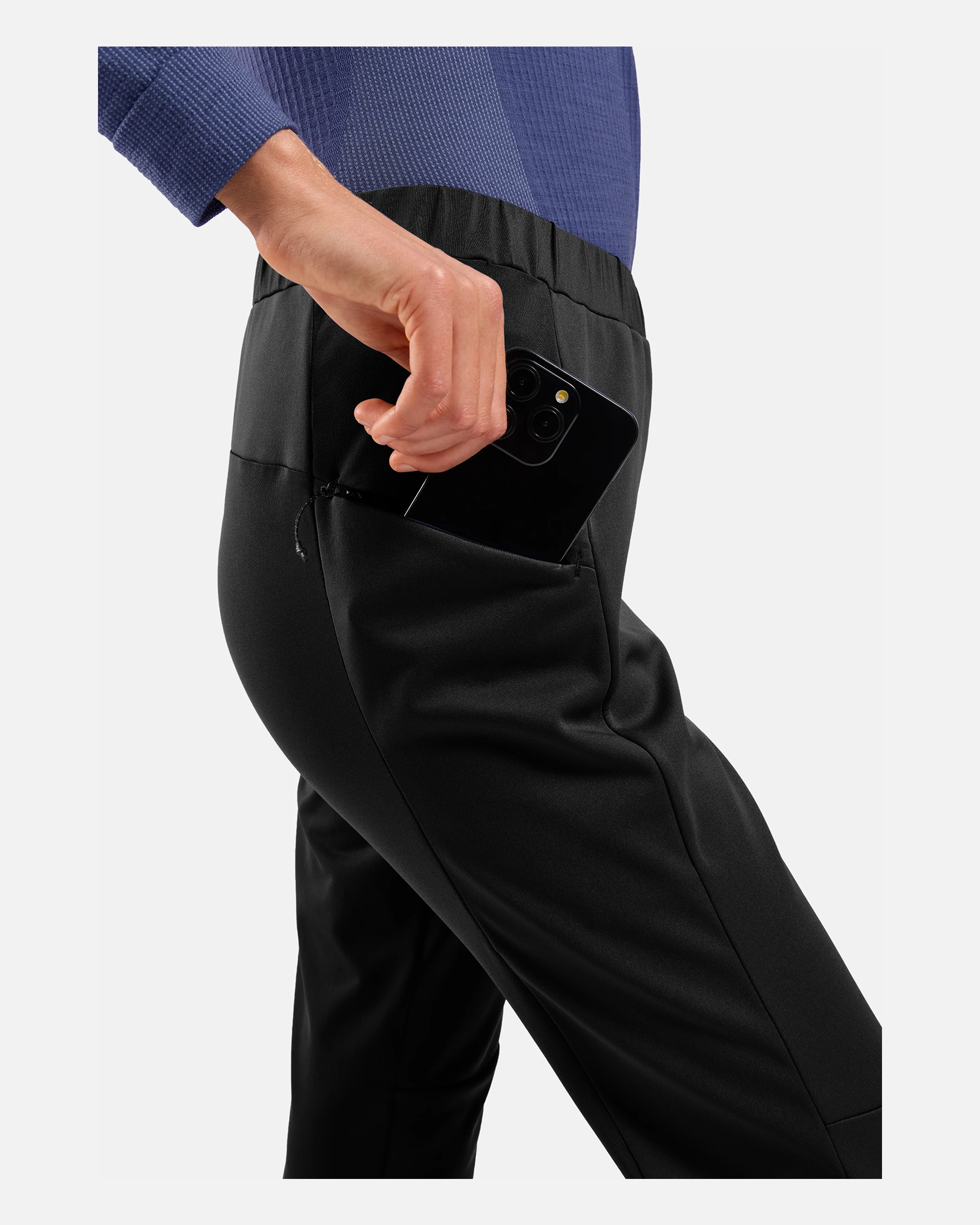 Odlo Essential Warm Pants Regular Length, Black, WOMEN - Snö&Tö