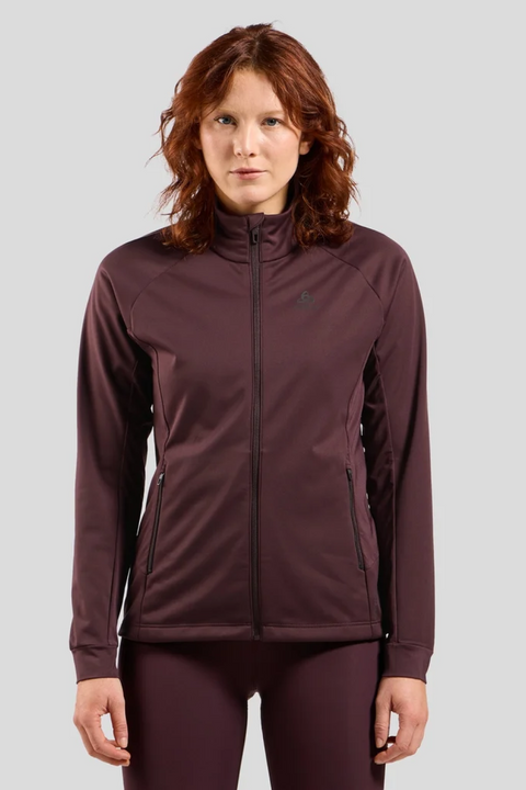 Odlo Jacket BRENSHOLMEN, Fudge, Women