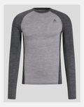 Odlo M Performance Wool 150 base layer, Dark Grey Melange - Snö&Tö