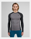 Odlo M Performance Wool 150 base layer, Dark Grey Melange - Snö&Tö