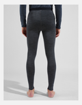 Odlo M Performance Wool 150 base layer bottoms, Dark Grey Melange - Snö&Tö