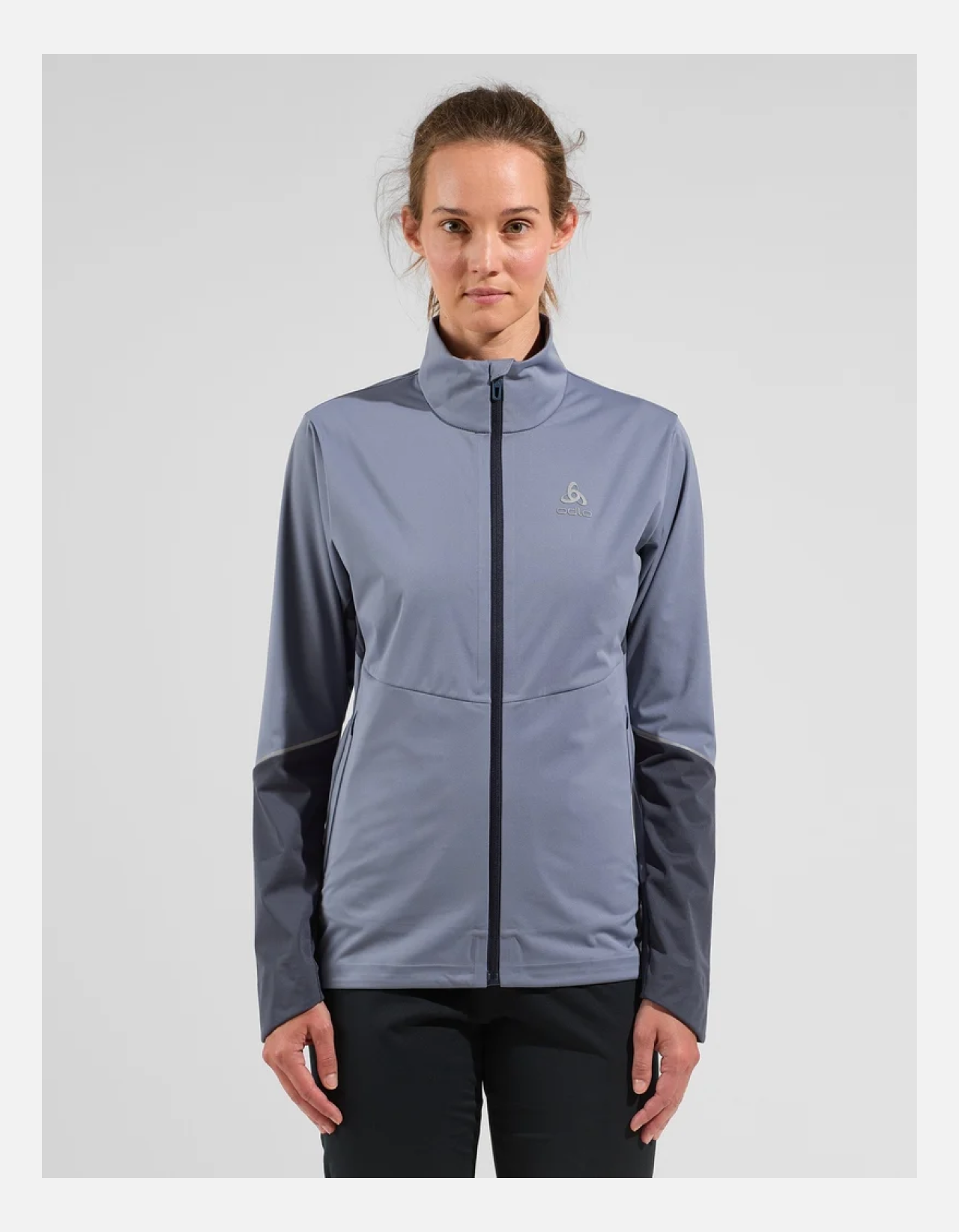 Odlo W Langnes Jacket, Folkstone Gray India Ink - Snö&Tö