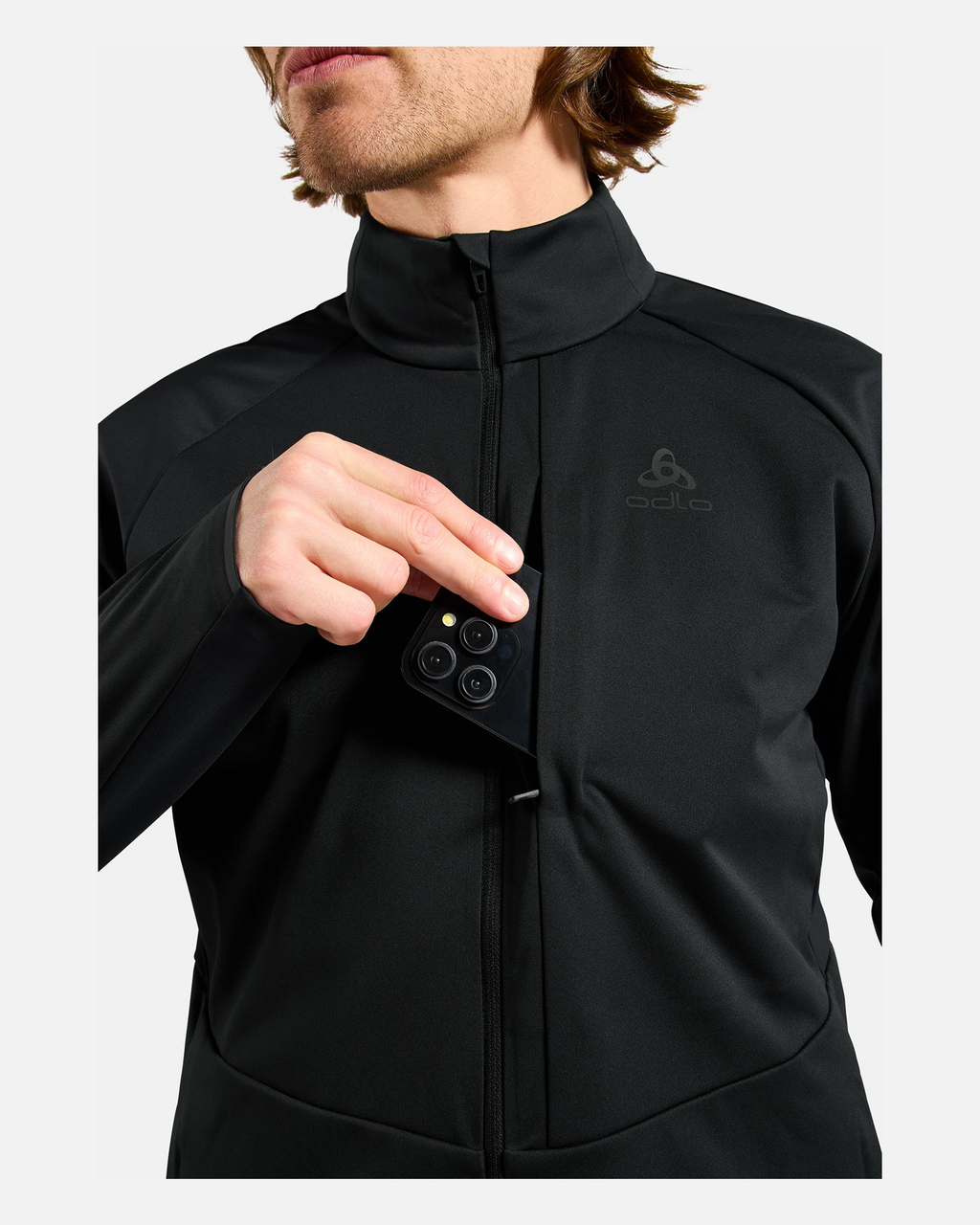 Odlo Zeroweight Elite Windproof Jacket, Black, MEN - Snö&Tö