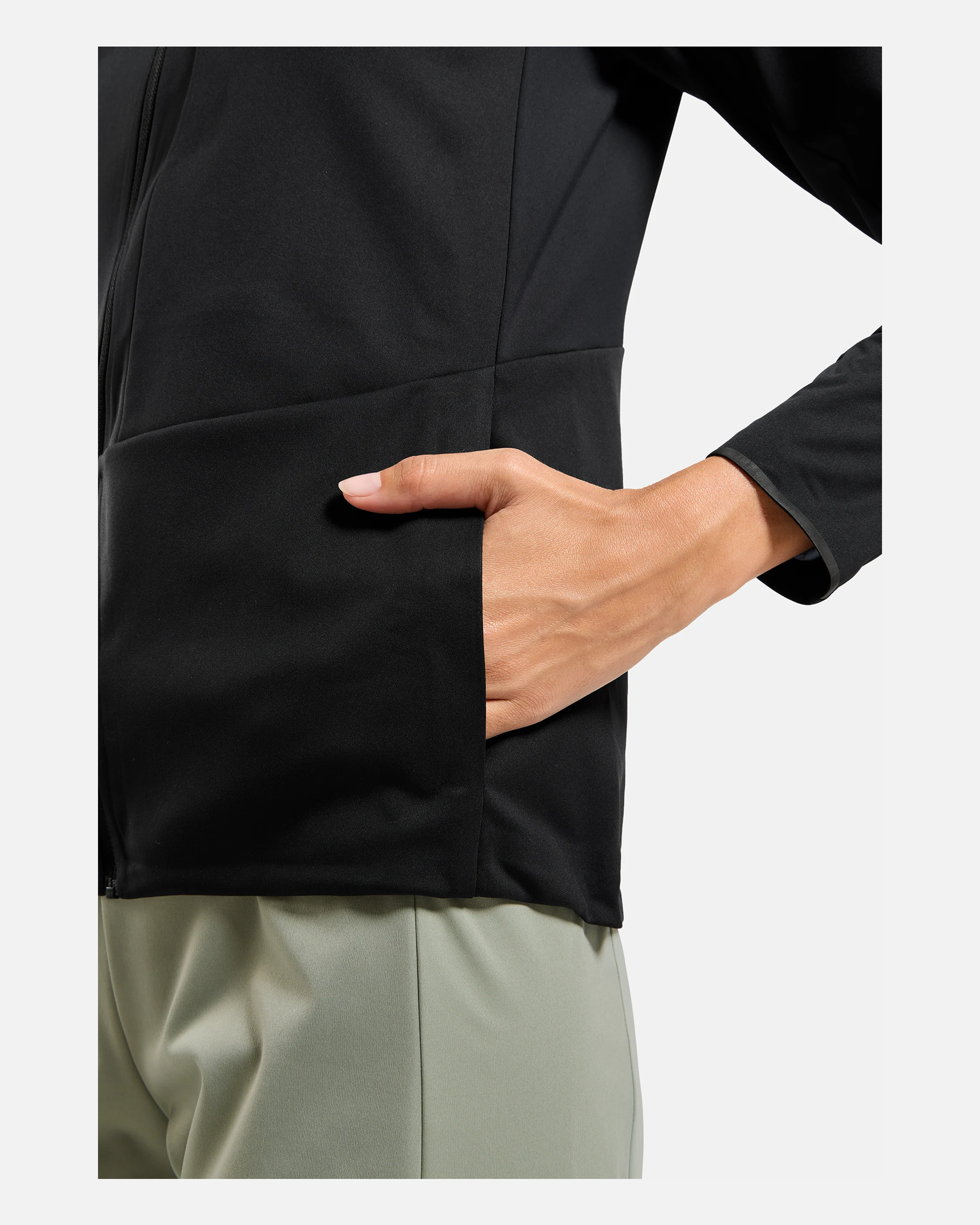 Odlo Zeroweight Elite Windproof Jacket, Black, WOMEN - Snö&Tö