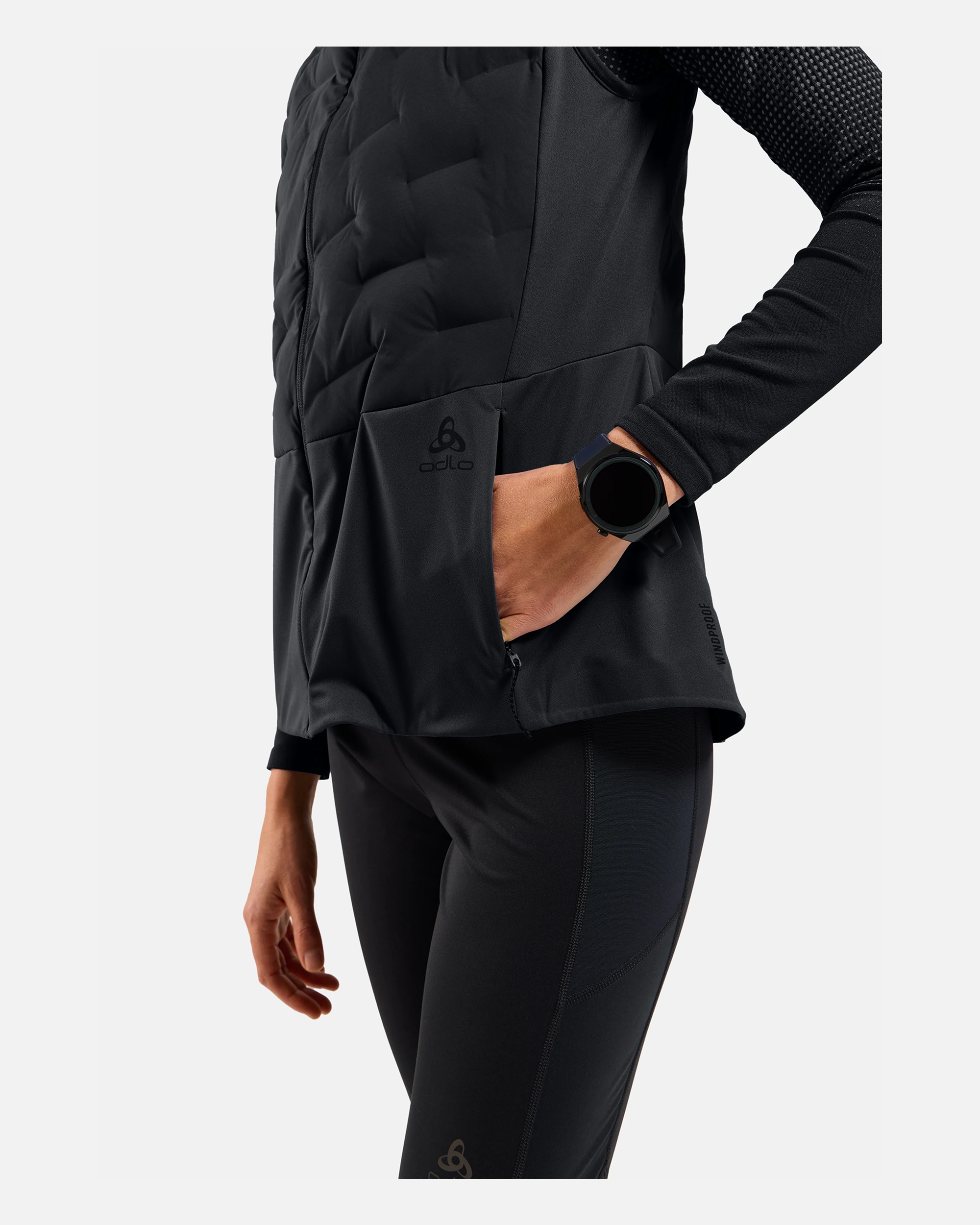 Odlo Zeroweight Insulator Vest, Black, WOMEN - Snö&Tö