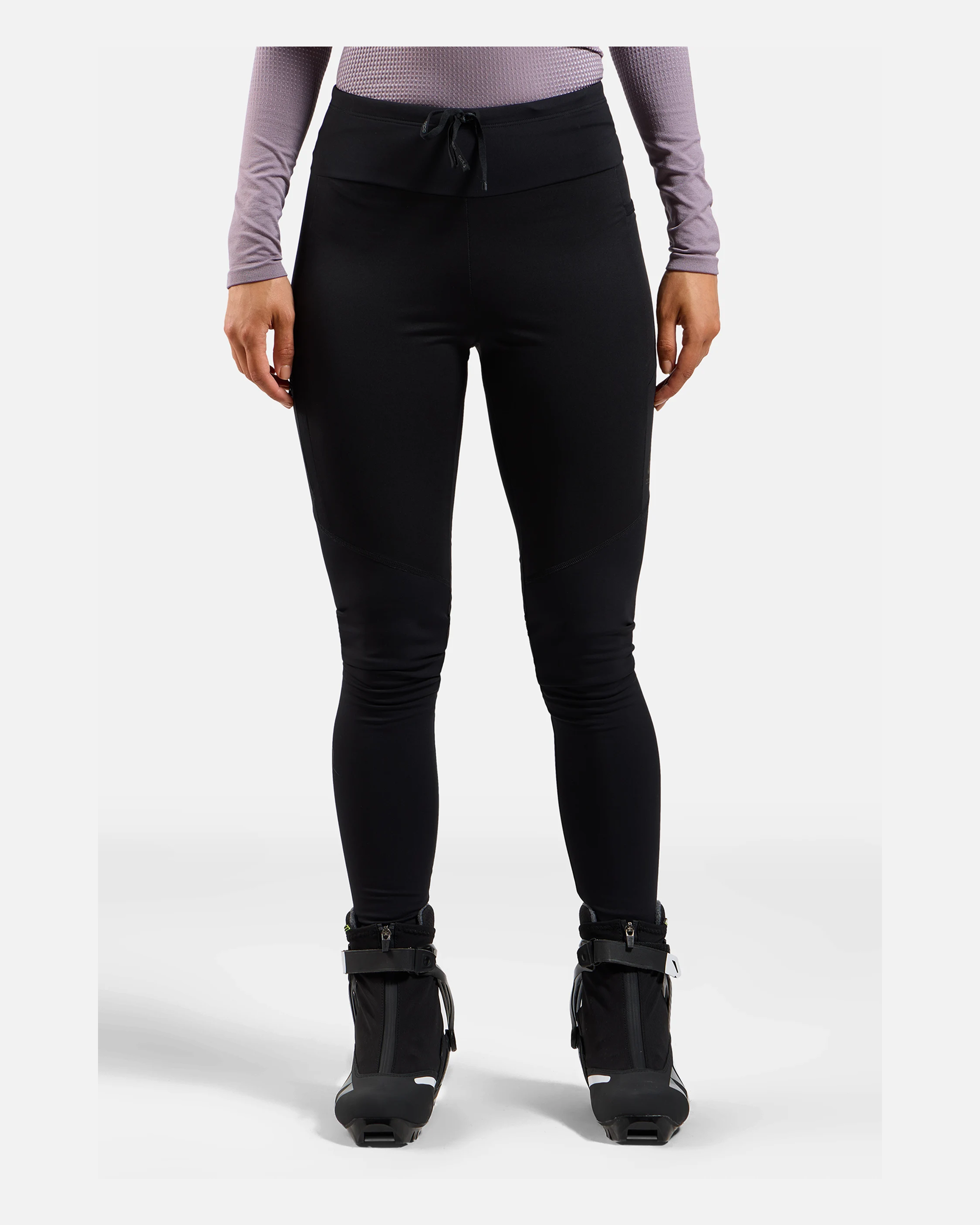 Odlo Zeroweight Pro Windproof Warm Tights, Black, WOMEN - Snö&Tö