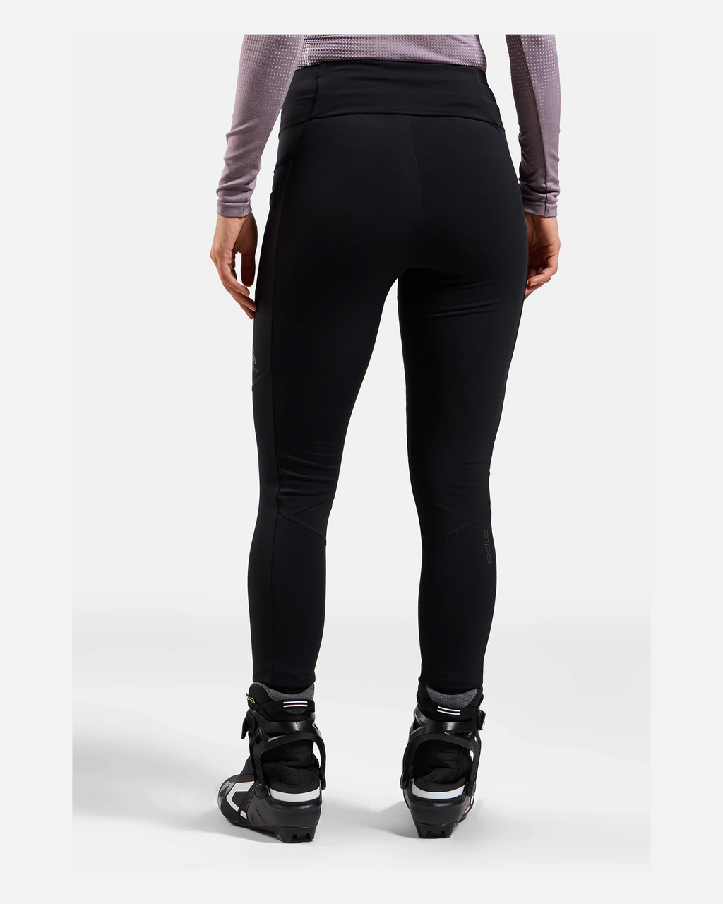 Odlo Zeroweight Pro Windproof Warm Tights, Black, WOMEN - Snö&Tö