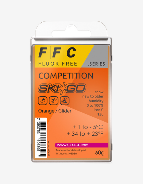 SKIGO FFC ORANGE GLIDER, 60g - Snö&Tö