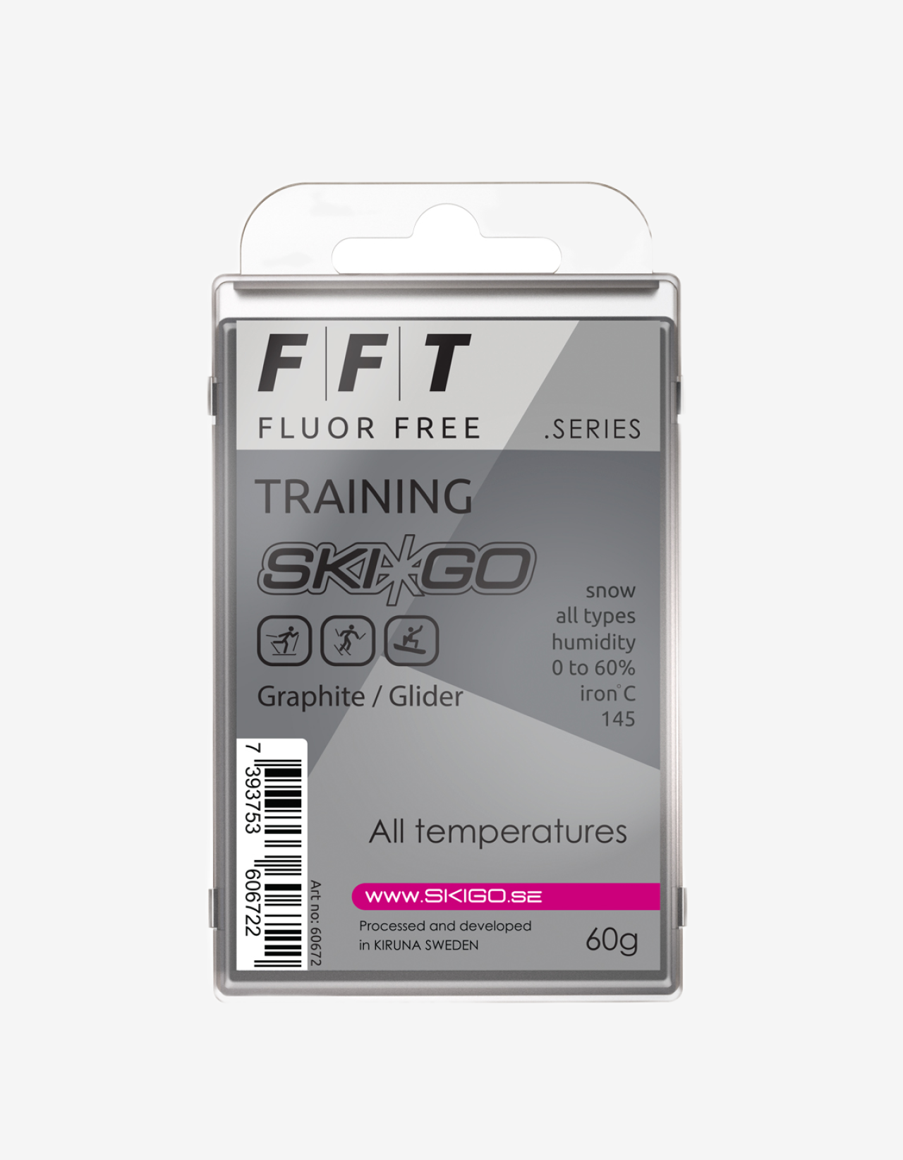 SKIGO FFT GRAPHITE GLIDER, 60g - Snö&Tö