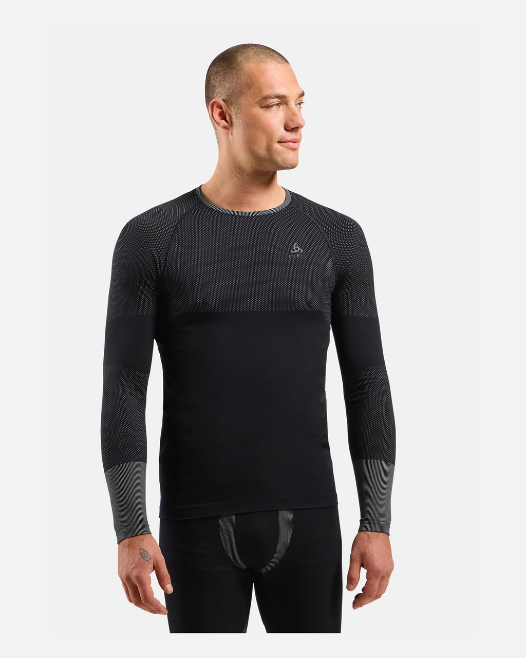 Odlo Fundamentals Performance Warm Bl Top Crew Neck L/S, Black, MEN - Snö&Tö