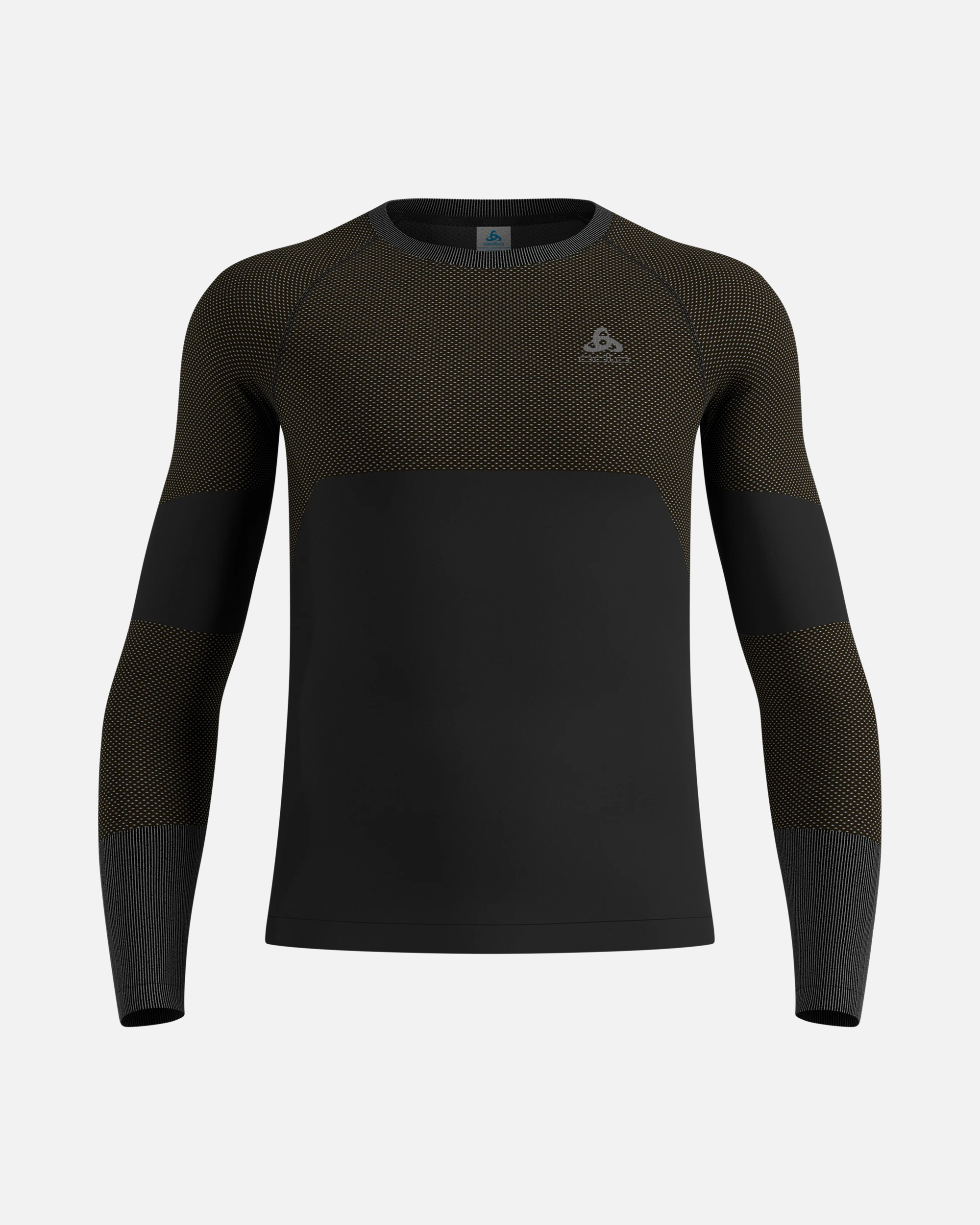 Odlo Fundamentals Performance Warm Bl Top Crew Neck L/S, Black, MEN - Snö&Tö