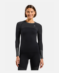 Odlo Fundamentals Performance Warm Bl Top Crew Neck L/S, Black, WOMEN - Snö&Tö