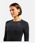 Odlo Fundamentals Performance Warm Bl Top Crew Neck L/S, Black, WOMEN - Snö&Tö