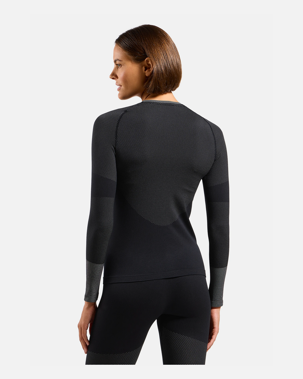 Odlo Fundamentals Performance Warm Bl Top Crew Neck L/S, Black, WOMEN - Snö&Tö