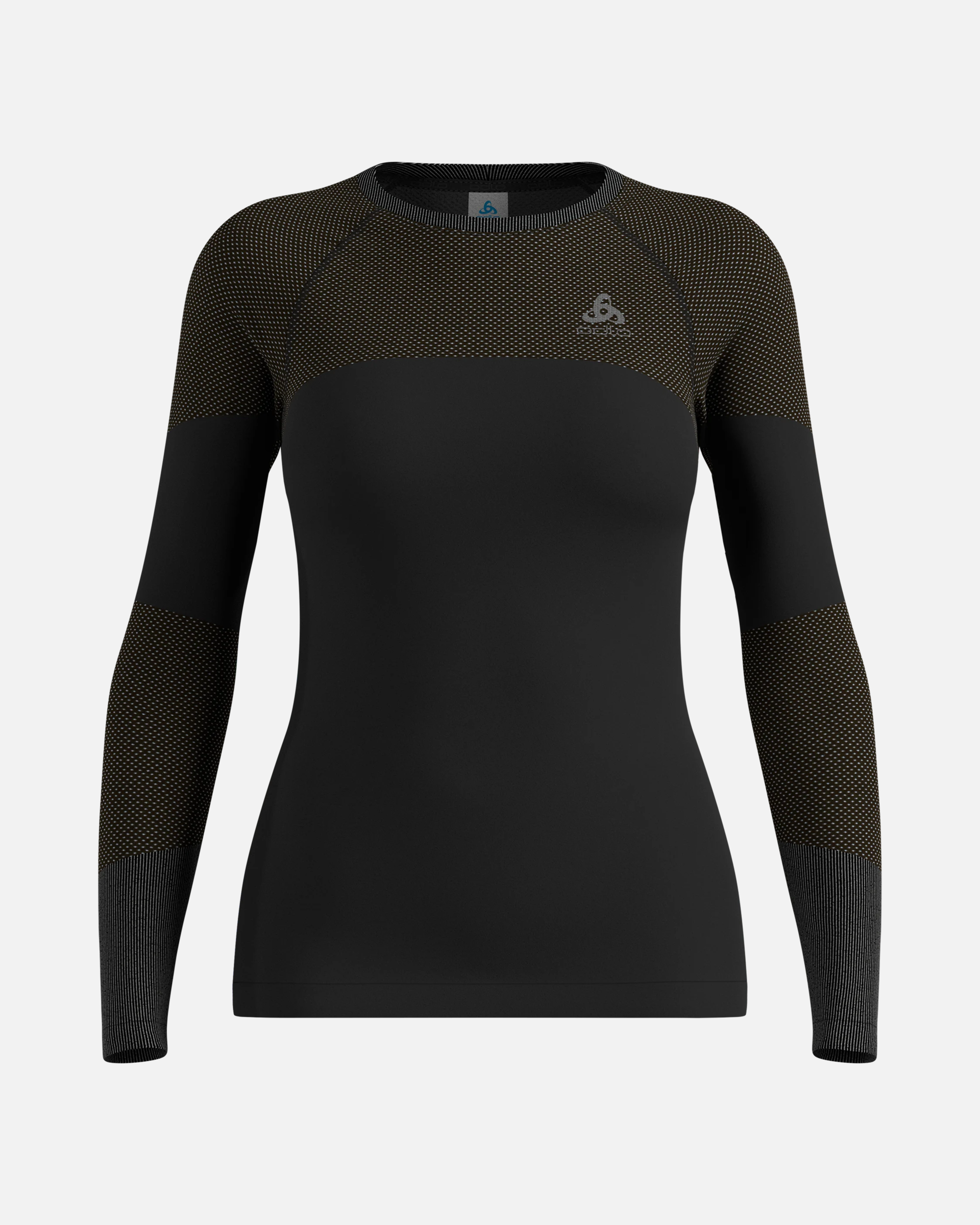 Odlo Fundamentals Performance Warm Bl Top Crew Neck L/S, Black, WOMEN - Snö&Tö