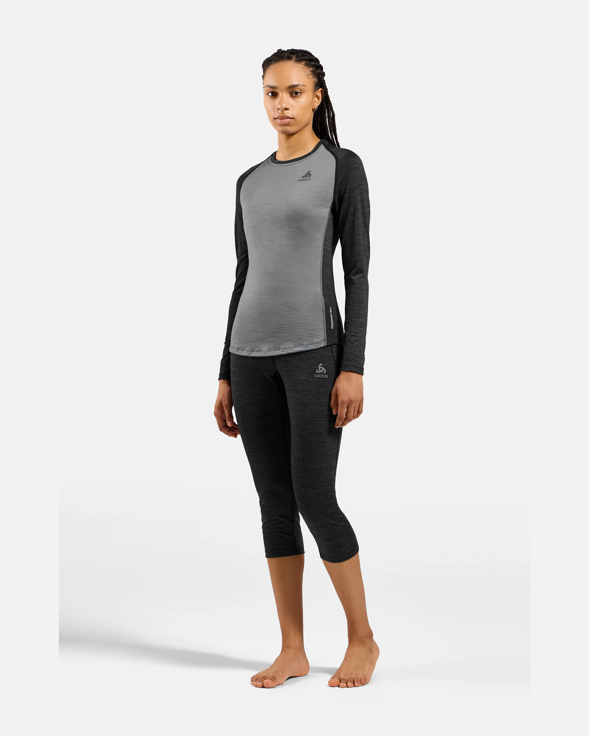Odlo Natural Performance Pw 150 Bl Top Crew Neck L/S, WOMEN - Snö&Tö