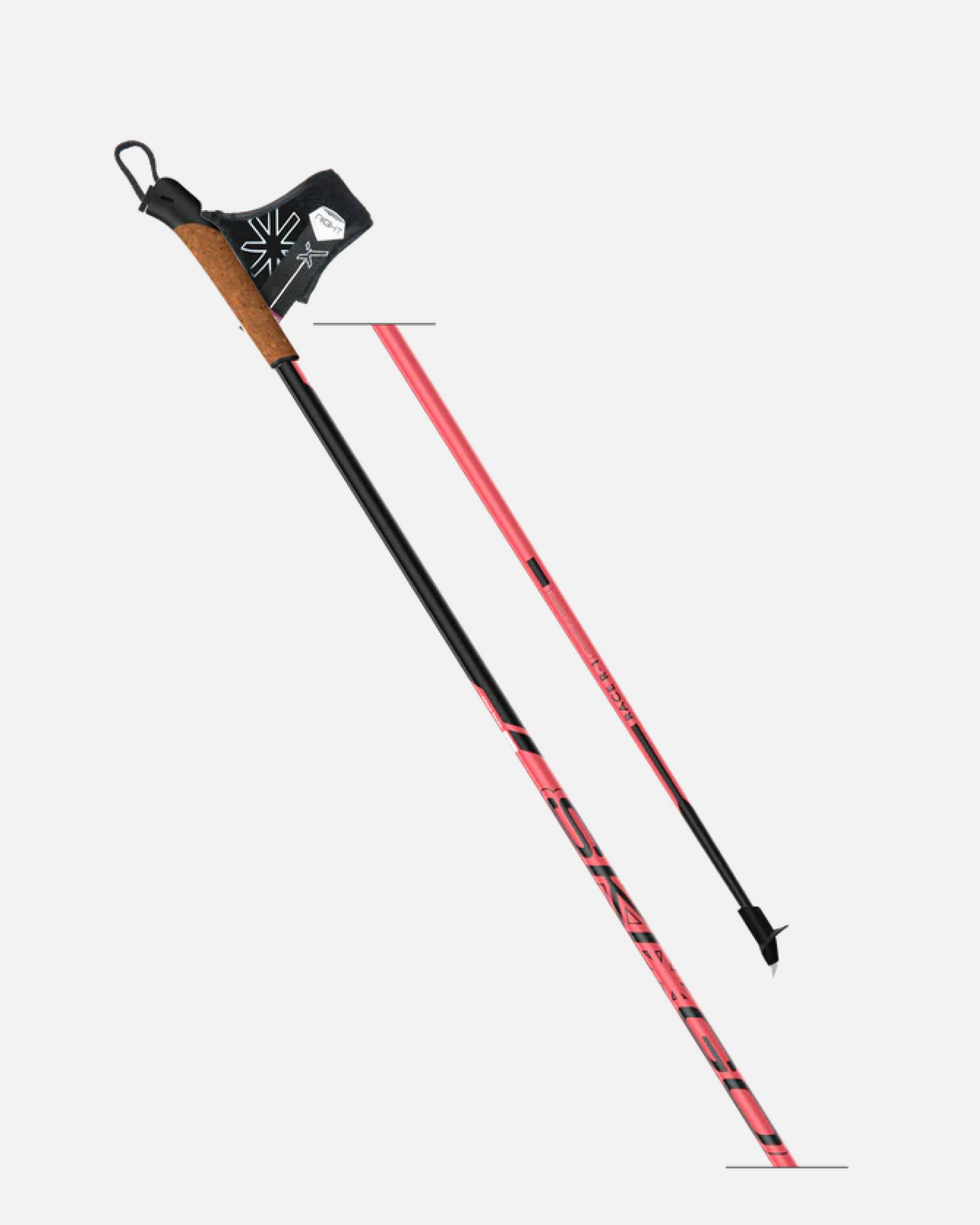 Skigo Rullskidstav 100% Carbon med Pro Click Rullskidspetsar - Snö&Tö