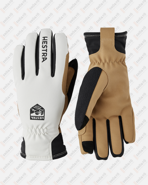 HESTRA Women´s XC Primaloft - 5 finger, Offwhite/Tan - Snö&Tö