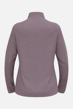 Odlo The Run Easy half-zip mid layer top, Women, Gray Ridge Melange - Snö&Tö
