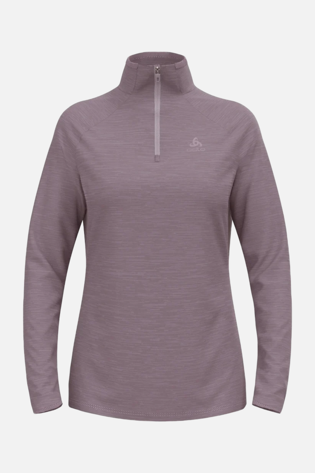 Odlo The Run Easy half-zip mid layer top, Women, Gray Ridge Melange - Snö&Tö