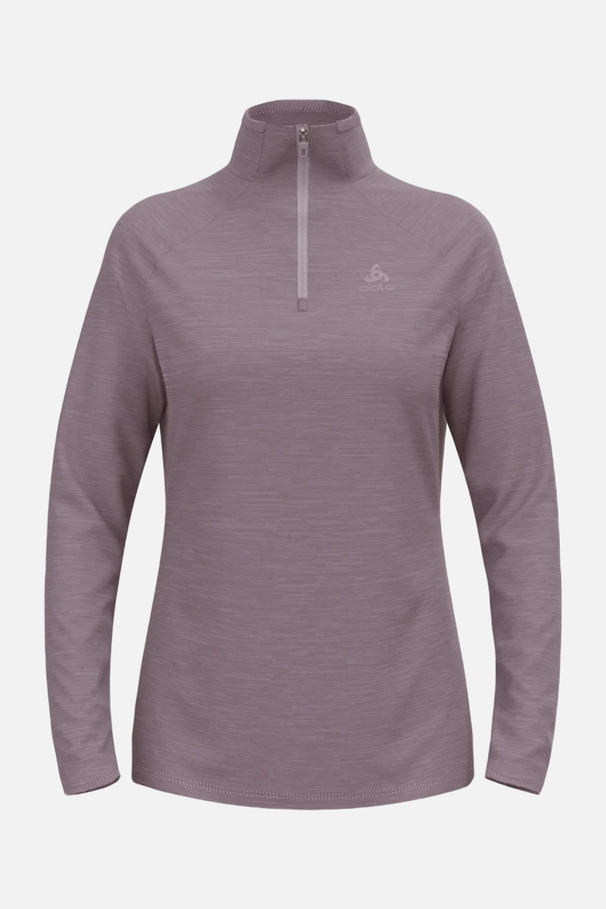 Odlo The Run Easy half-zip mid layer top, Women, Gray Ridge Melange - Snö&Tö