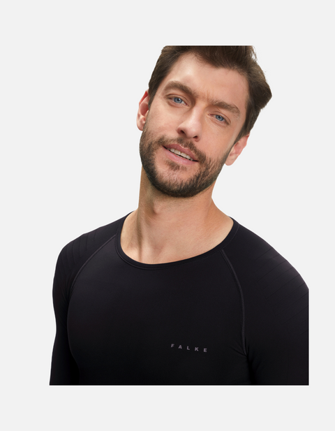 FALKE Men long sleeve Shirt Warm - Black - Snö&Tö