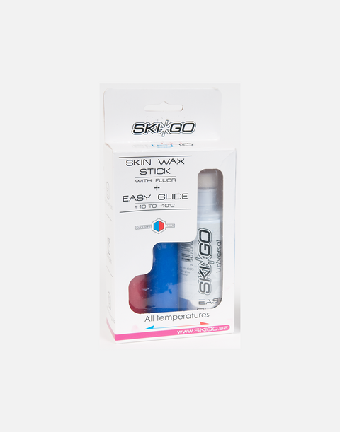 Skigo Skin wax stick fluor paket pkt 30gx2 + Easy Glide - Snö&Tö